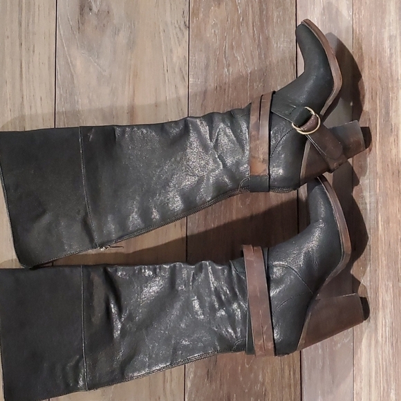 Steve Madden Rockiie Riding tall heels booties shoes sz 6B - Picture 7 of 12